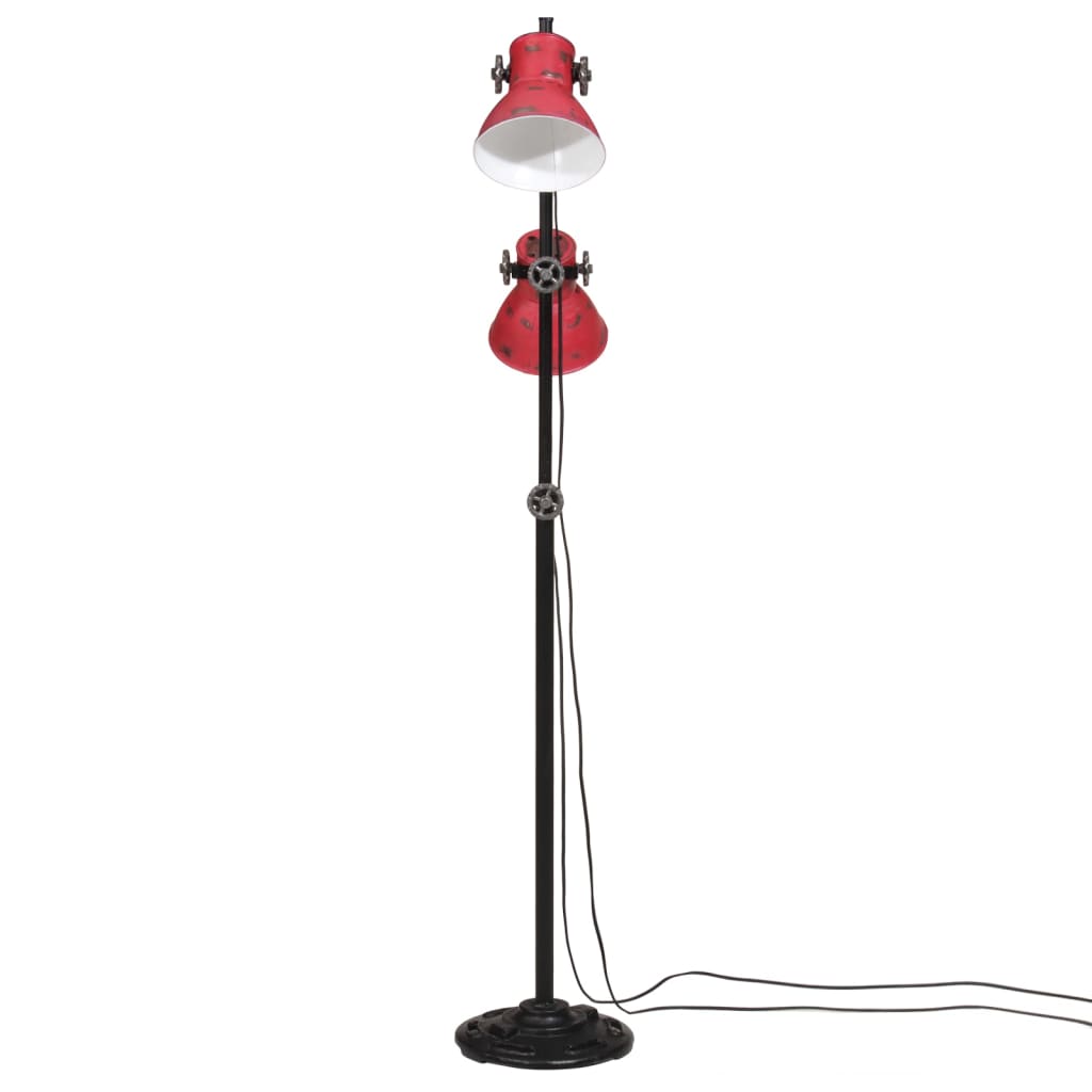 Vidaxl Lampada da pavimento 25 W E27 25x25x90 140 cm Redserato