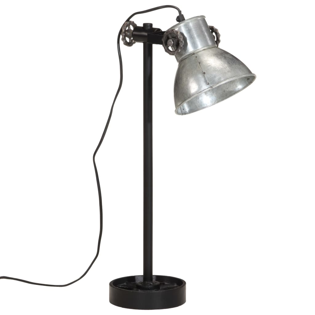 Vidaxl Desk Lamp 25 W E27 15x15x55 cm colorato d'argento vintage