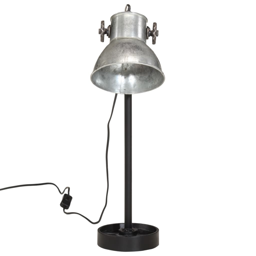 Vidaxl Desk Lamp 25 W E27 15x15x55 cm colorato d'argento vintage