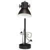 Lámpara de escritorio de Vidaxl 25 W E27 15x15x55 cm Negro
