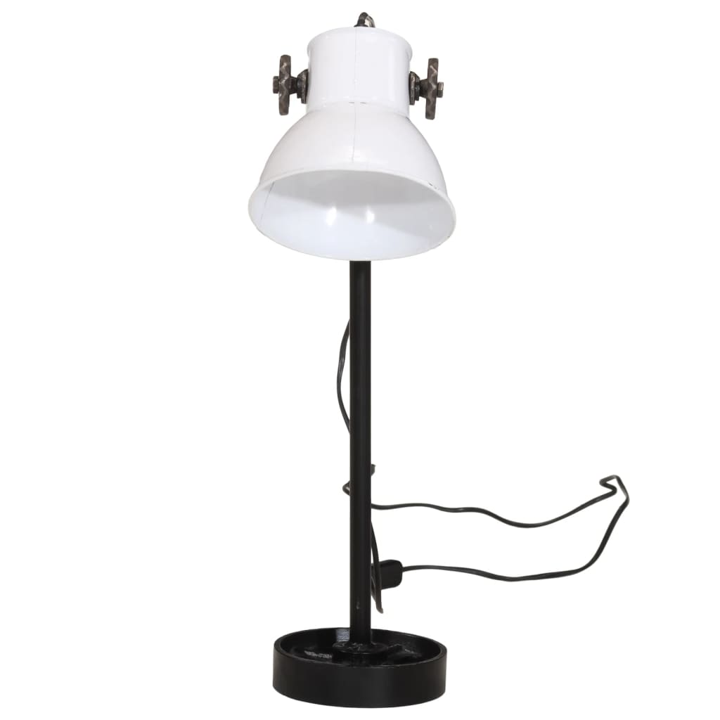 Vidaxl Desk Lamp 25 W E27 15x15x55 cm bianco