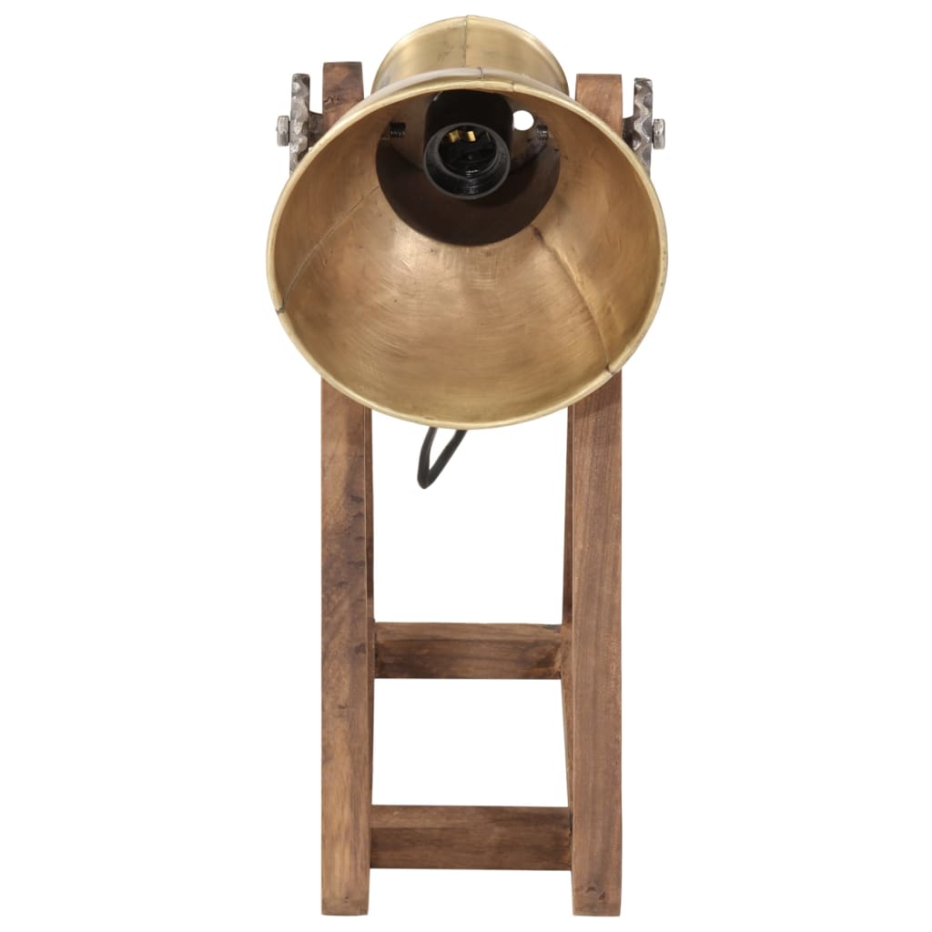 Vidaxl bureaulamp 25 w e27 30x17x40 cm antiek messingkleurig