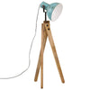 Vidaxl vloerlamp 25 w e27 45x45x120 cm verweerd blauw