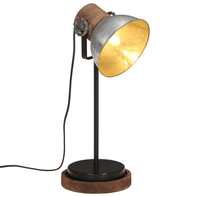 Vidaxl Desk Lamp 25 W E27 17x17x50 cm colorato d'argento vintage