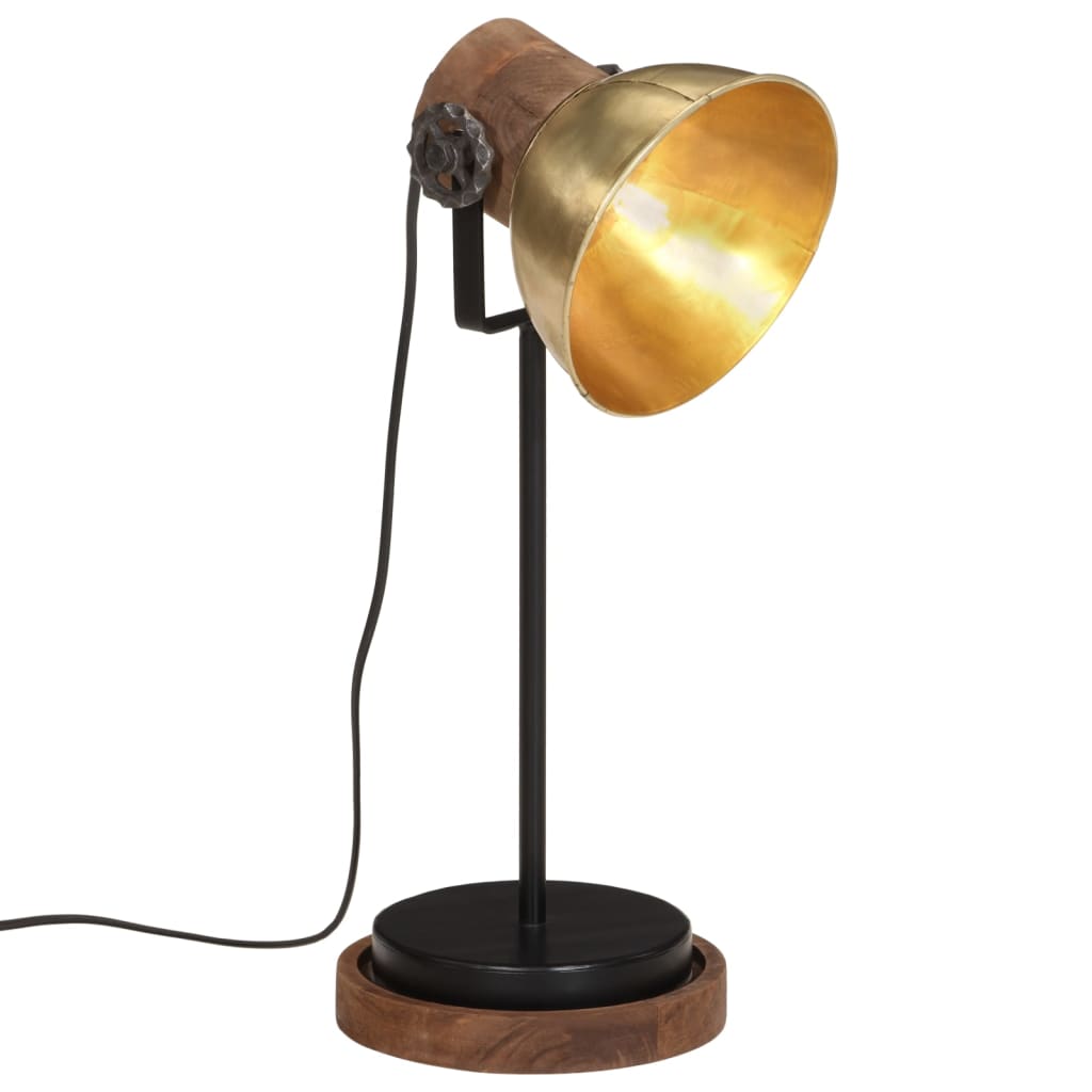 Vidaxl Desk Lamp 25 W E27 17x17x50 cm Brass Colorato