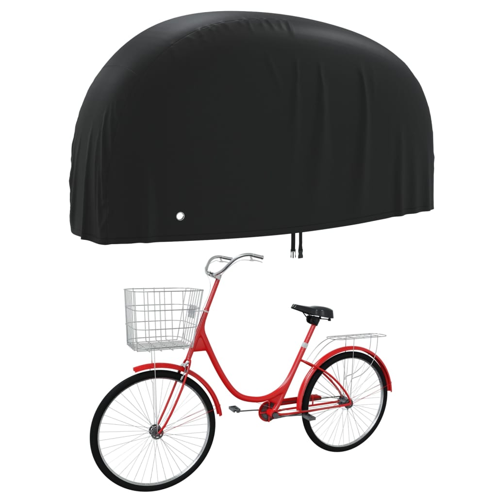 Copertura per biciclette Vidaxl 200x85x110 cm 190t Oxford nero