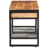 Panca per scarpe Vidaxl 110x35x45 cm Acacia solida e ferro