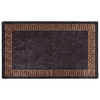 Tappeto vidaxl lavabile antiscivolo 120x170 cm di colore nero e oro