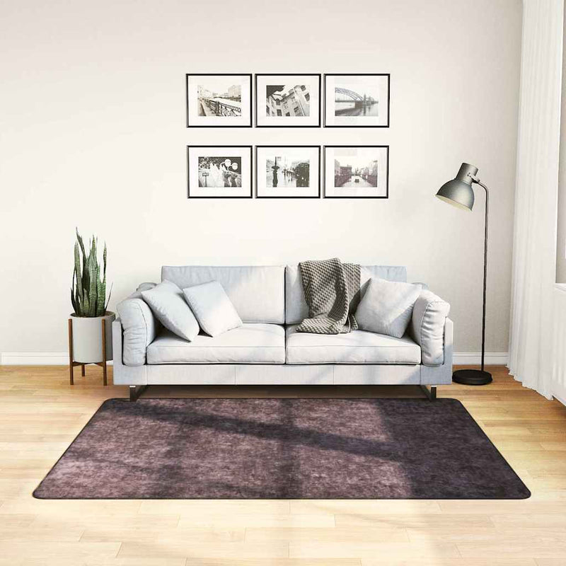 Tappeto vidaxl lavabile antiscivolo 120x170 cm color antracite