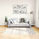 Tappeto vidaxl lavabile antiscivolo 120x170 cm bianco e nero
