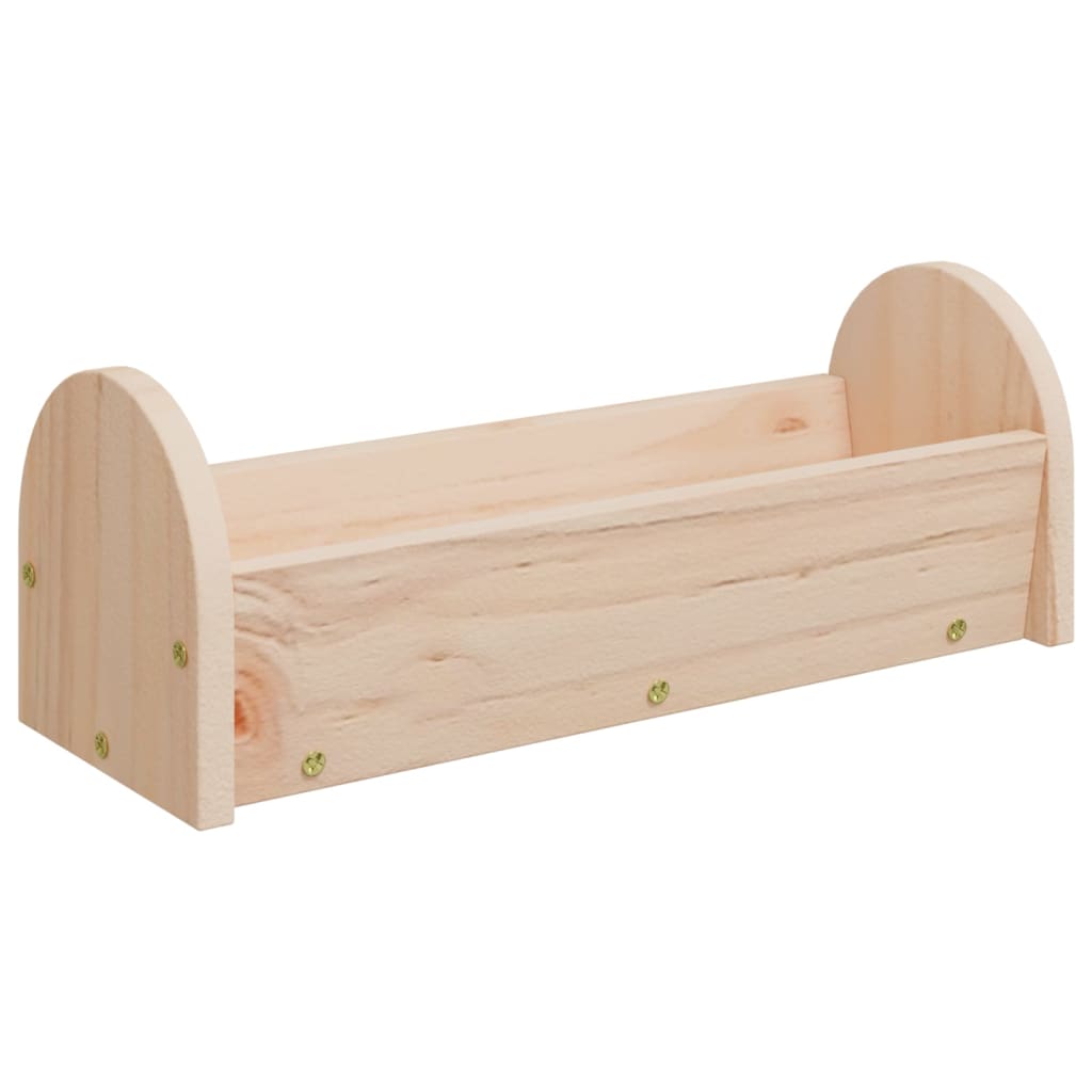 Vidaxl Hooiruif per conigli 28x10x10 cm Pineo solido