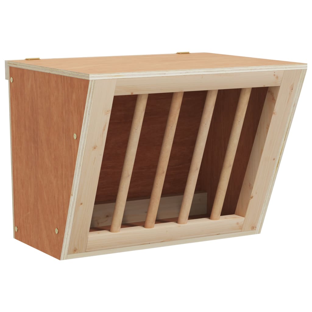 Vidaxl Hooiruif per conigli 25x18.5x20.5 cm Pineo solido