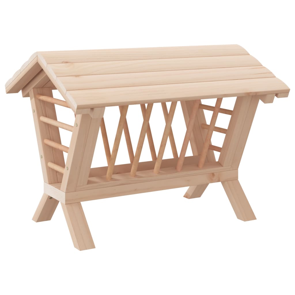 Vidaxl Hooiruif per conigli 44x33x33 cm Pineodo solido