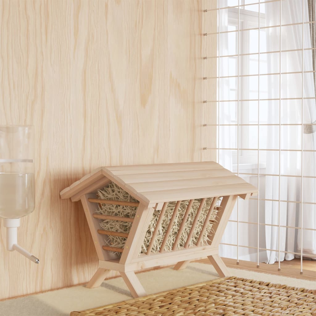 Vidaxl Hooiruif per conigli 44x33x33 cm Pineodo solido