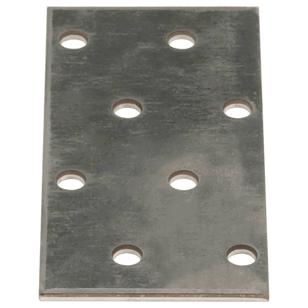 Placas Vidaxl perforadas 60 PCS 2 mm 80x40 mm de acero galvanizado