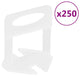 Vidaxl livellamento di livellamento per piastrelle 250 pezzi 1 mm