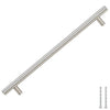 Vidaxl manejas 5 st 224 mm de acero inoxidable de color plateado
