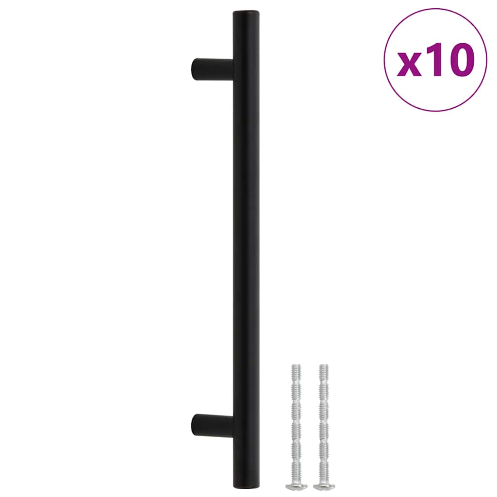Vidaxl maneja 10 st 160 mm de acero inoxidable negro