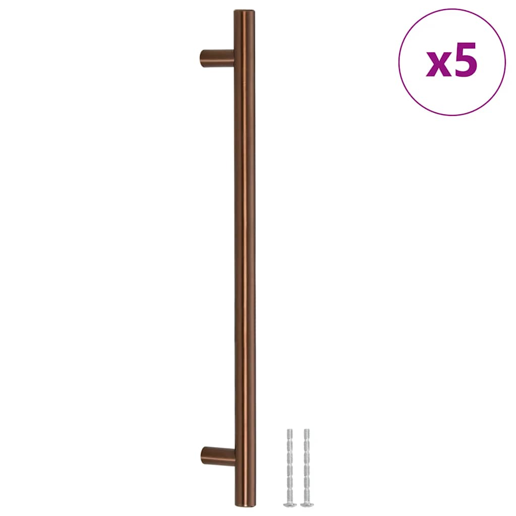 VidaXL tiradores 5 piezas 224 mm acero inoxidable color bronce