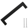 Vidaxl handvatten 10 st 128 mm roestvrij staal zwart
