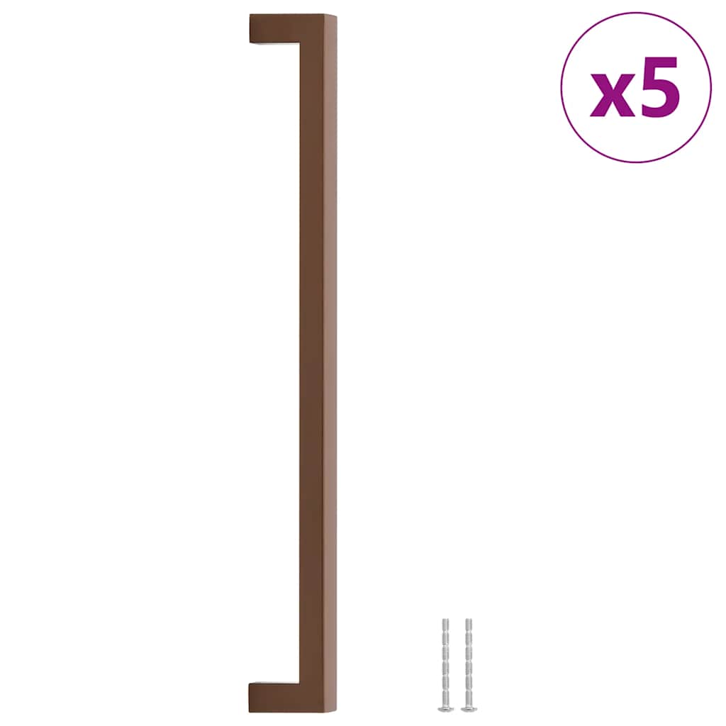 VidaXL tiradores 5 piezas 320 mm acero inoxidable color bronce