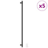 Maniglie VidaXL 5 pezzi 480 mm in acciaio inossidabile nero