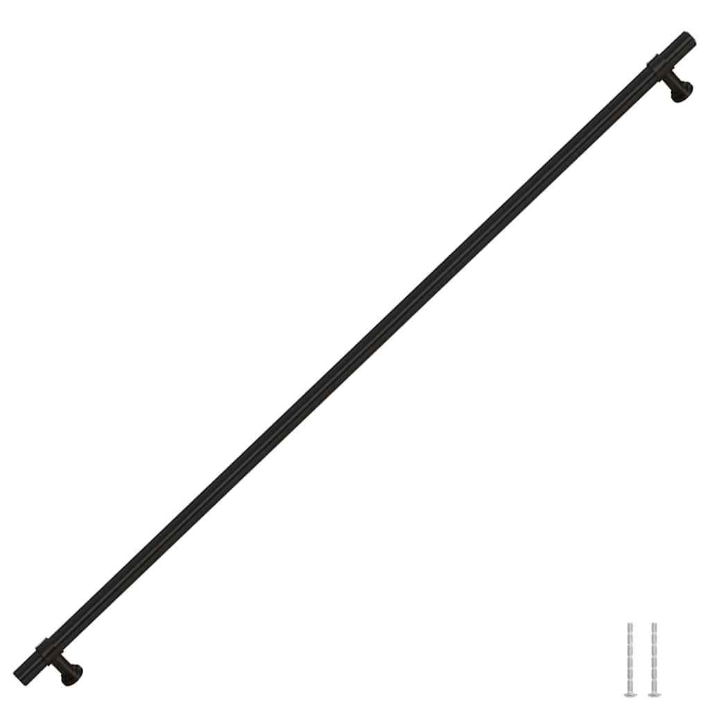 Maniglie VidaXL 5 pezzi 480 mm in acciaio inossidabile nero