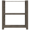 Vidaxl Storage Rack 3 capas 80x38x90 cm de pino sólido gris gris