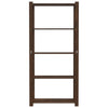 Vidaxl Storage Rack a 5 strati 80x38x170 cm Pinna solido marrone