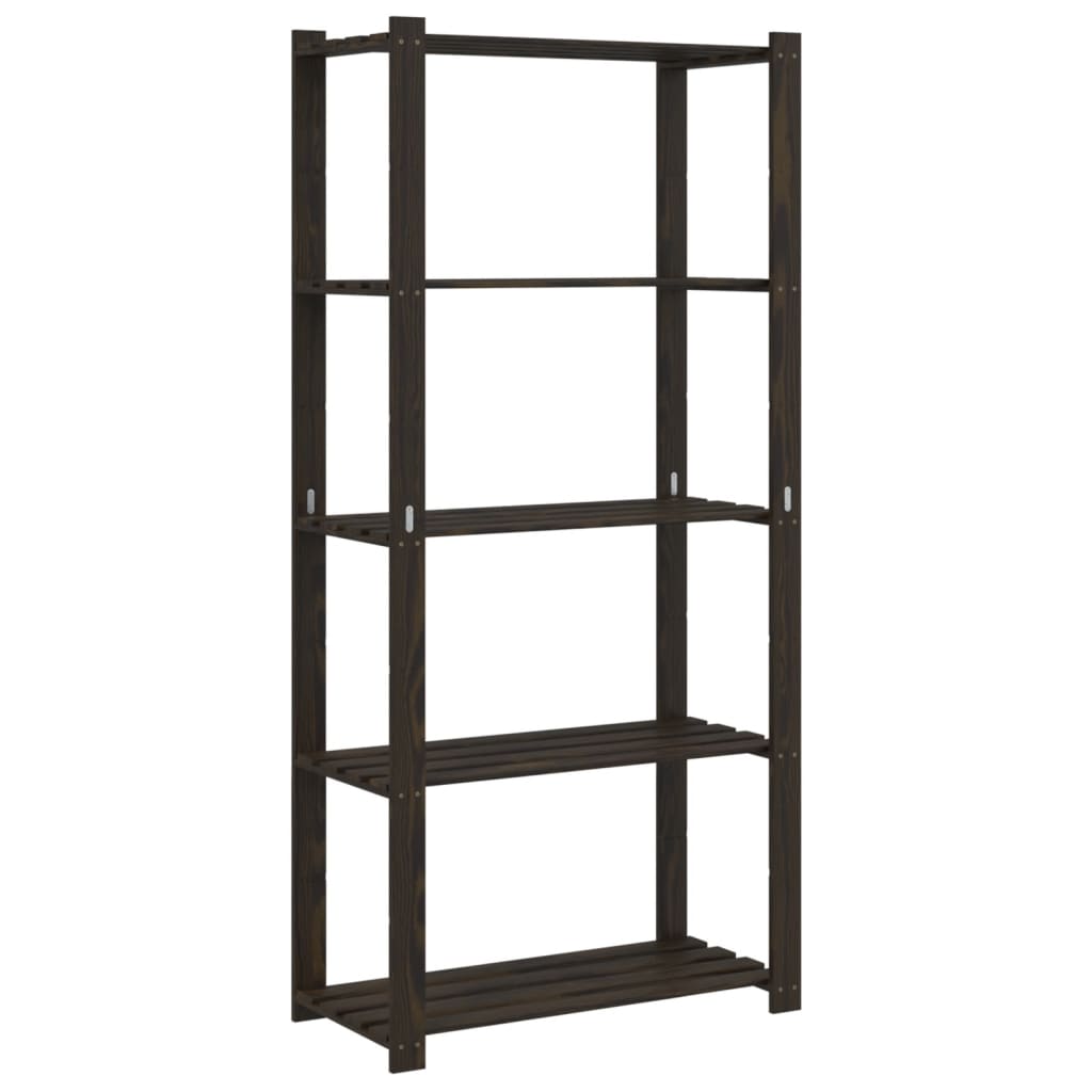 Vidaxl Storage Rack a 5 strati 80x38x170 cm in legno di pino solido