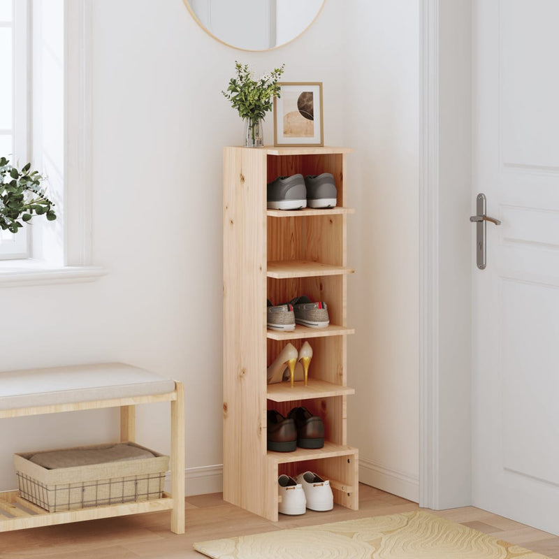 Armadio da scarpe Vidaxl 28x30x104 cm pino solido