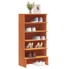 Vidaxl Cabinet da scarpe 52x30x104 cm Pinna solida marrone