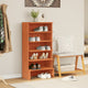 Vidaxl Cabinet da scarpe 52x30x104 cm Pinna solida marrone