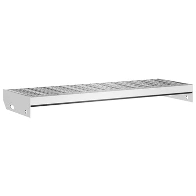 Vidaxxl rejilla para peldaños de escalera 70x24x7 cm acero galvanizado