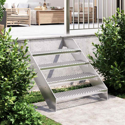 Vidaxl Step Step Grid 80x24x7 cm Acciaio zincato