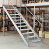 Vidaxl Step Step Grid 90x24x7 cm Acciaio zincato
