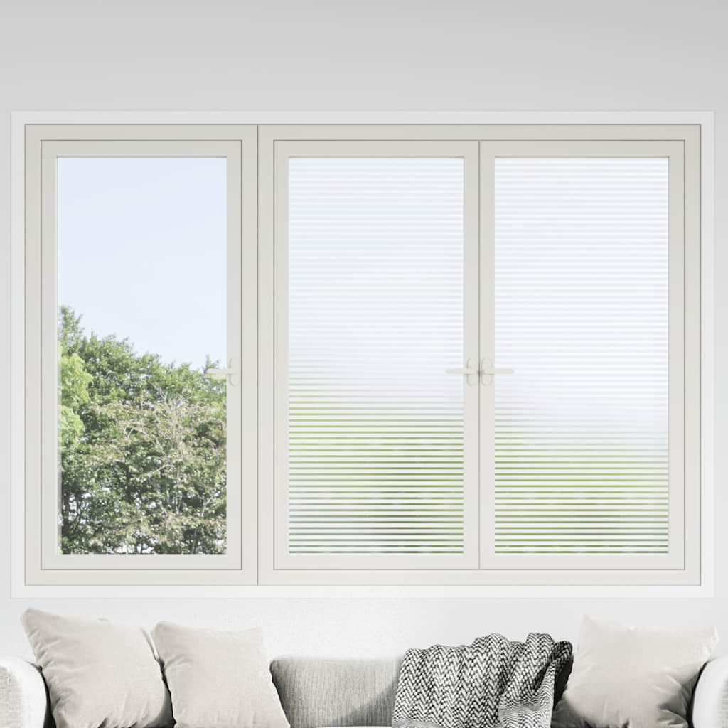Vidaxx láminas para ventanas patrón de rayas PVC mate