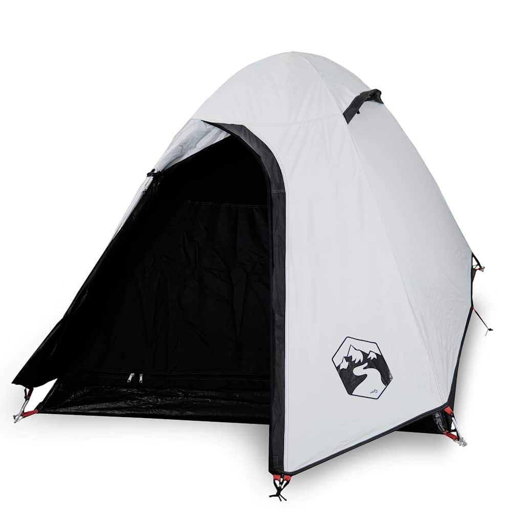 Vidaxl Dome Tent de 3 personas Imploading de tela blanca