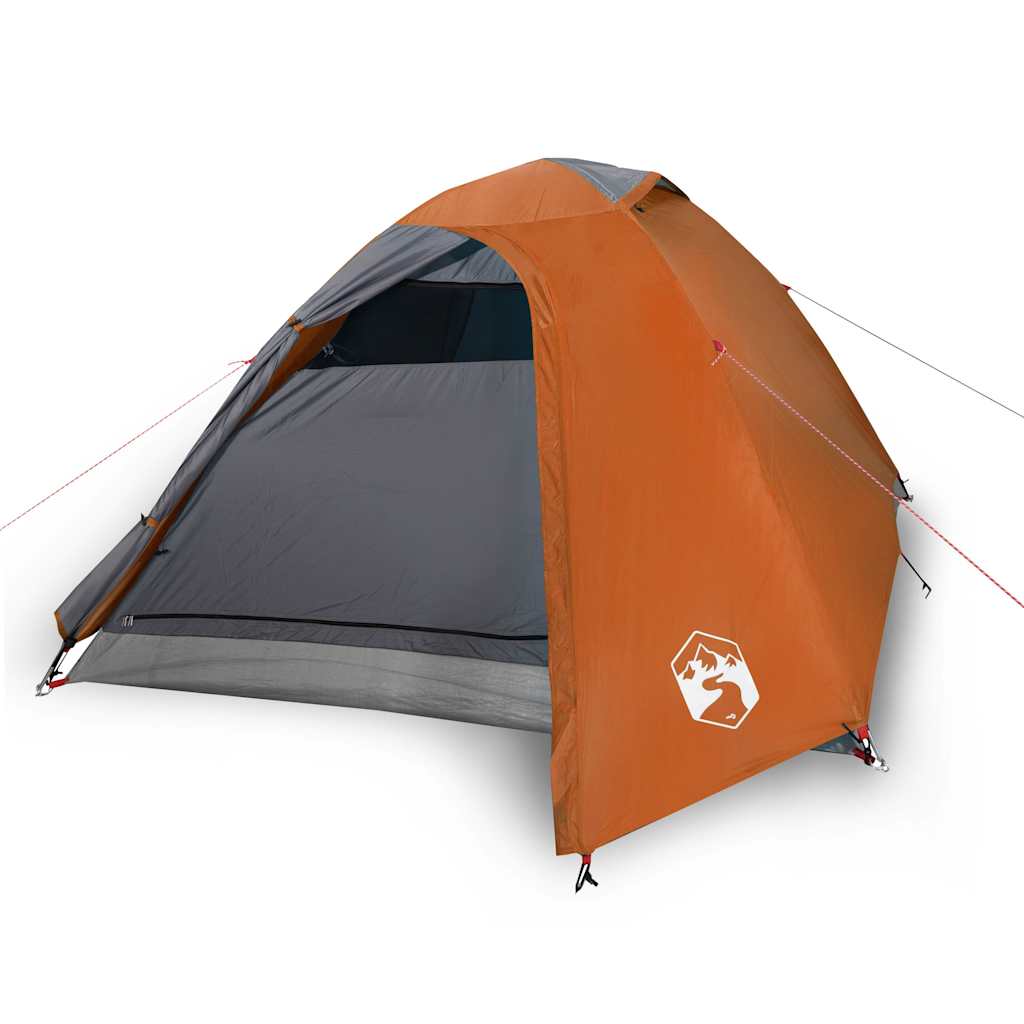 Tenda a cupola VidaXL per 3 persone impermeabile arancione