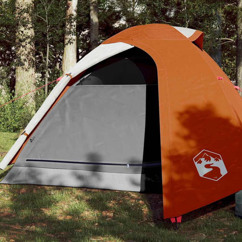Tenda a cupola VidaXL per 3 persone impermeabile arancione