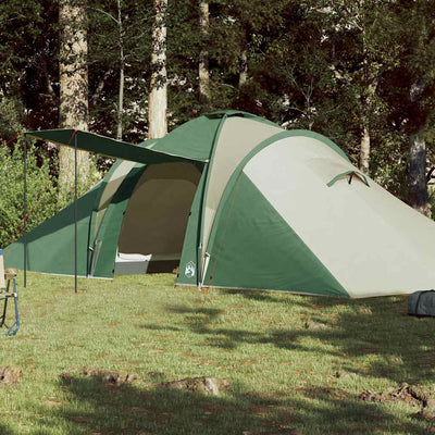 Vidaxl Dome Tenda a 6 persone impermeabile verde