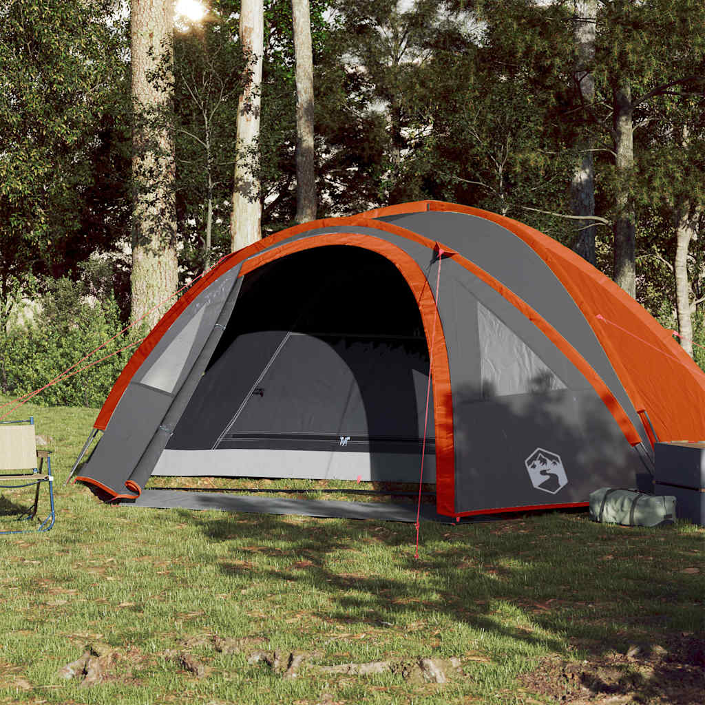 Tenda a cupola VidaXL per 4 persone impermeabile arancione