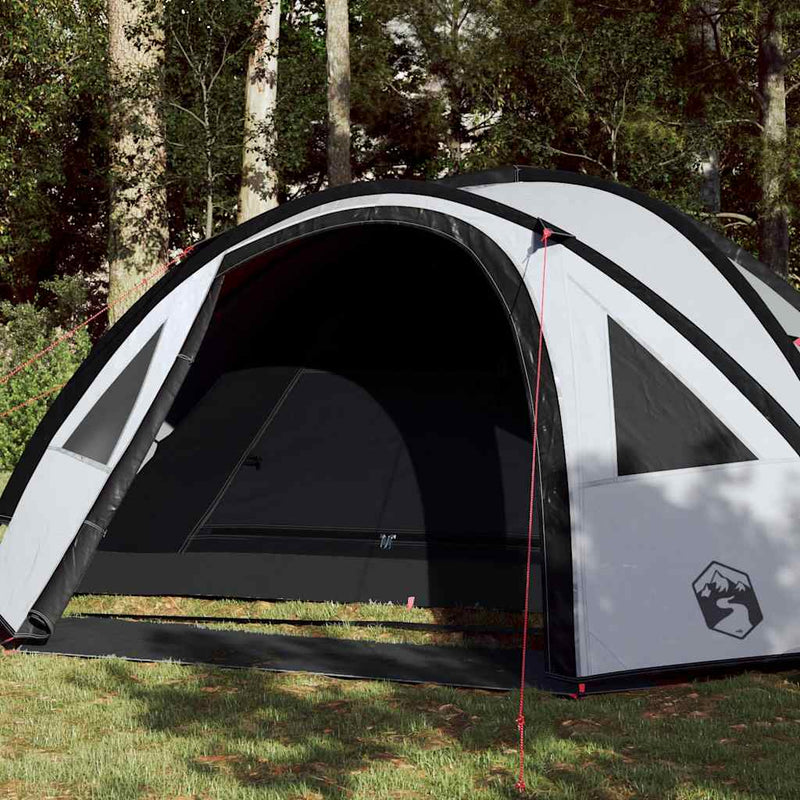 Tenda a cupola Vidaxl tessuto dannoso per 4 persone bianco