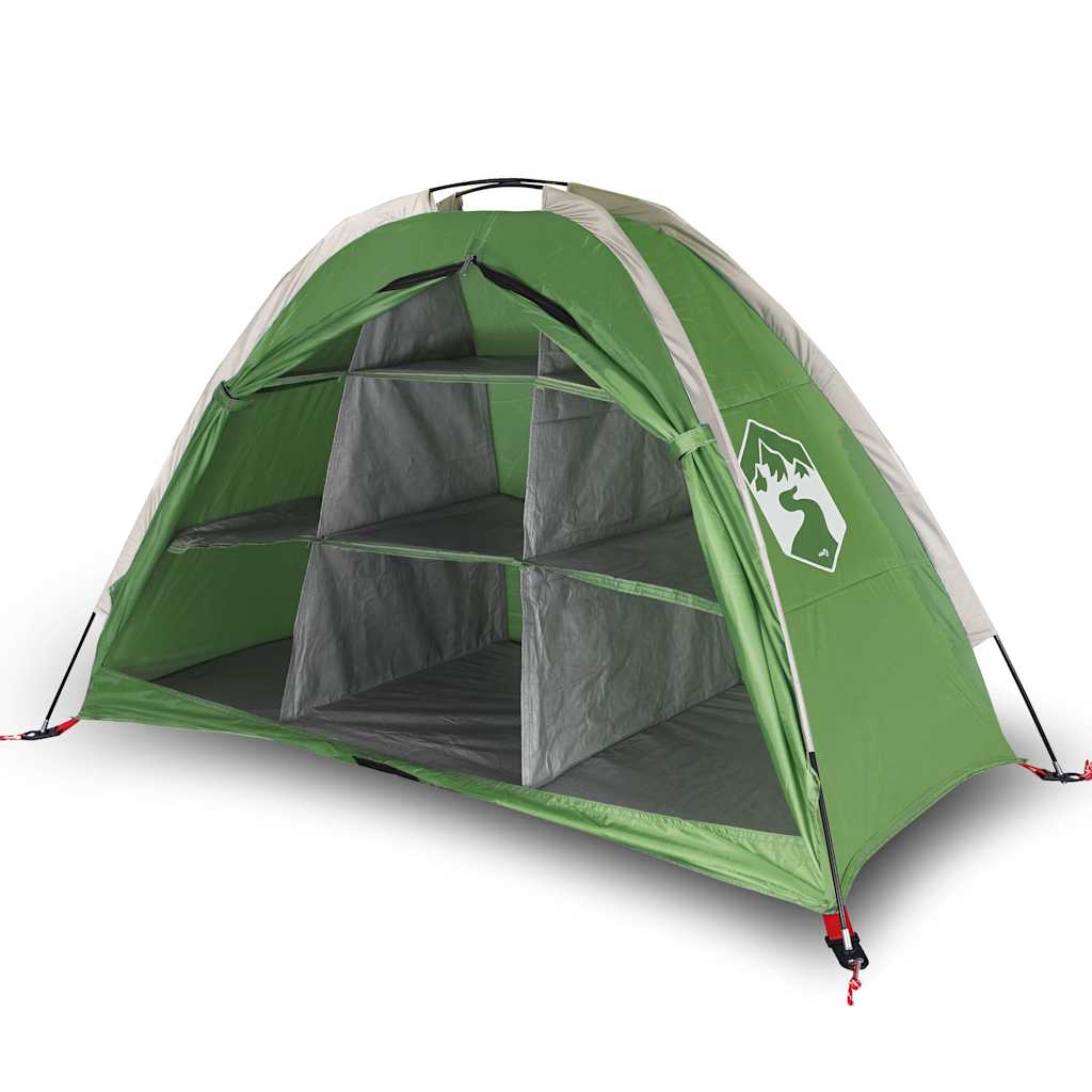 Tenda magazzino Vidaxx 9 scomparti impermeabile verde