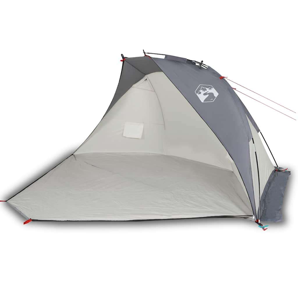 Vidaxl Beach Tent 268x223x125 cm 185t poliestere grigio