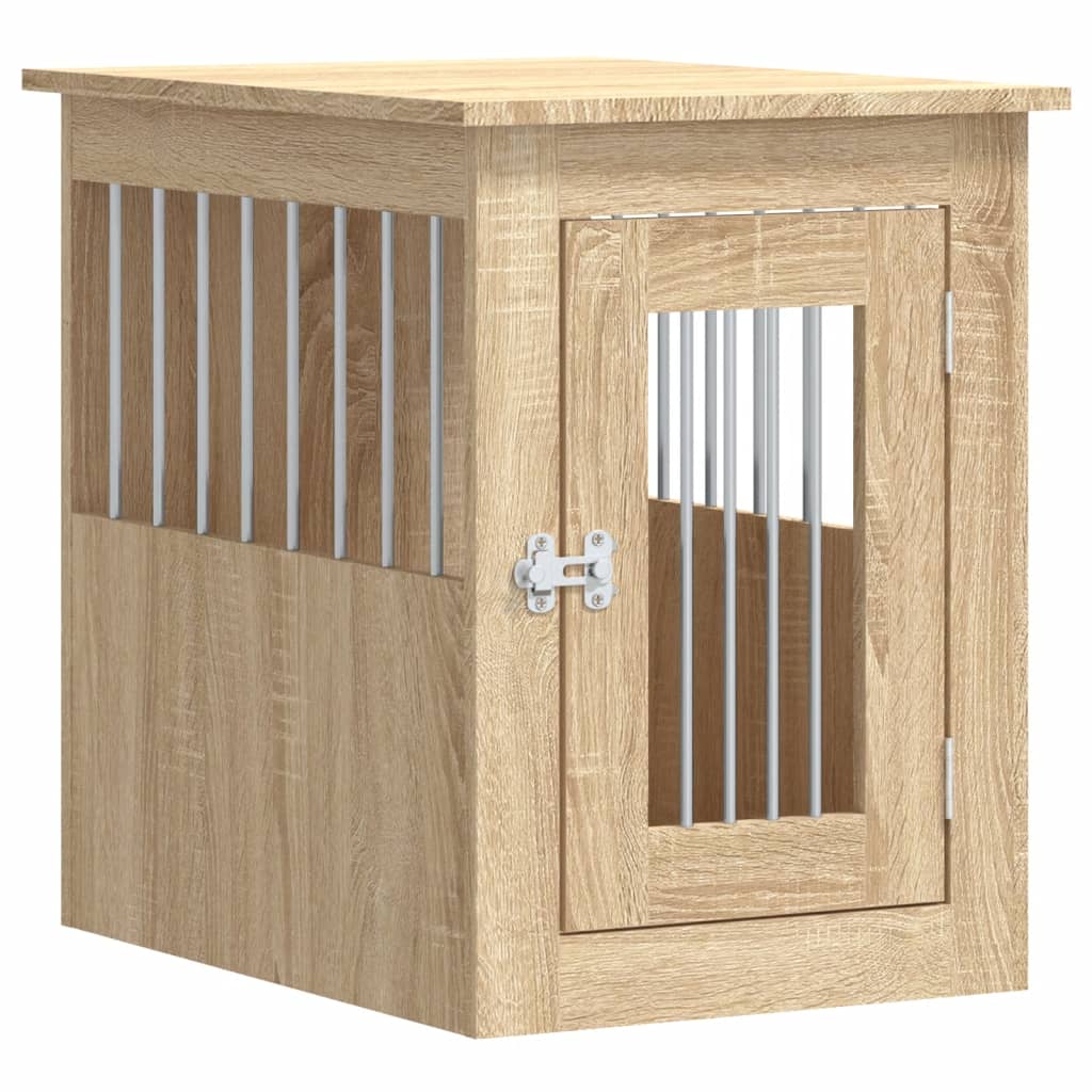 Gabbia per cani Vidaxxl 45x62x59 cm in MDF color rovere Sonoma