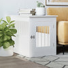 Vidaxl Hondenbench 55x75x65 cm Bianco in legno elaborato