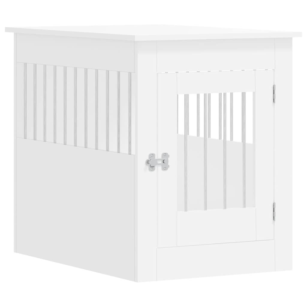 Vidaxl hondenbench 55x80x68 cm bewerkt hout wit