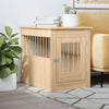 Jaula para perros vidaxl 55 x 80 x 68 cm madera contrachapada color roble sonoma