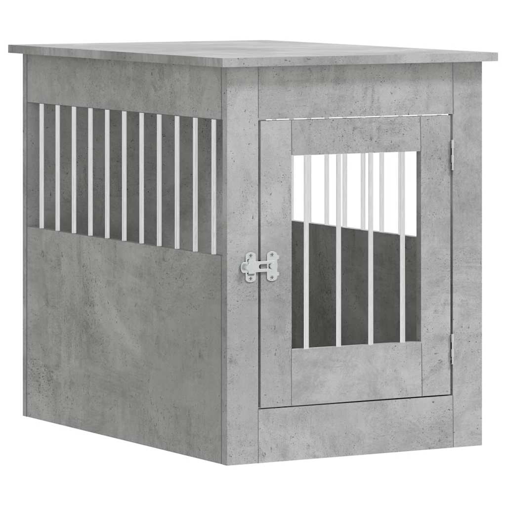 Jaula para perros Vidaxl 55 x 80 x 68 cm madera contrachapada hormigón gris